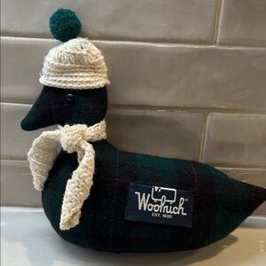 Woolrich Tartan Plaid Plush Duck Decor
